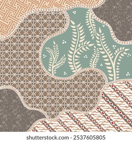 Antecedentes Batik Vector Premium de Indonesia