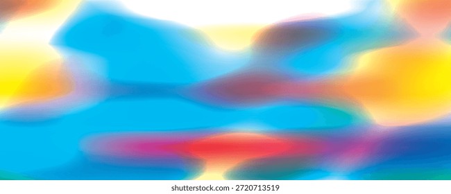 Fundo, belo abstrato borrado multicolorido olhar como arco-íris ou espectro e tem espaço em branco iluminado no centro.