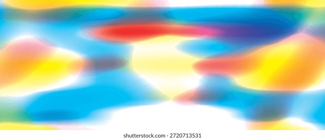 Fundo, belo abstrato borrado multicolorido olhar como arco-íris ou espectro e tem espaço em branco iluminado no centro.