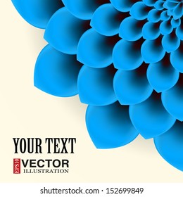 Background beautiful bloomed flower. Vector illustration, EPS10, editable and isolation