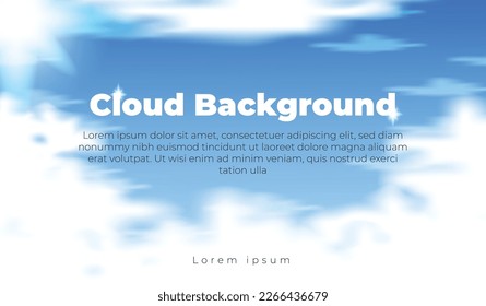 Fondo con hermosas nubes y cielo azul durante el día