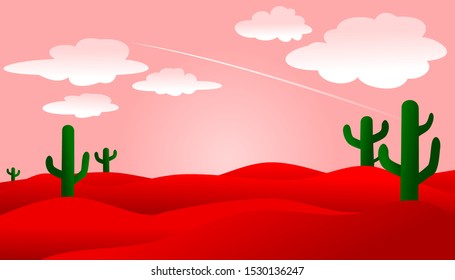 background of beautiful desert in summer