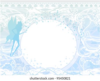 background with a beautiful fairy