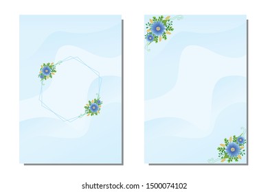Background beautiful floral for invitation templete 
