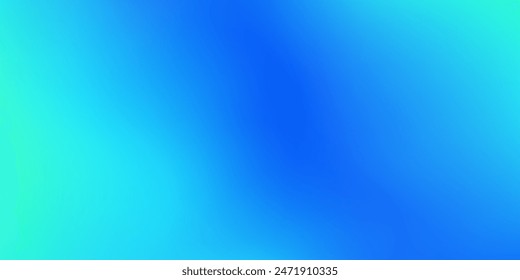 Background of beautiful gradient Turquoise color. Gradient background for poster banner and Modern design for mobile app. Green spotlight on Blue colour.