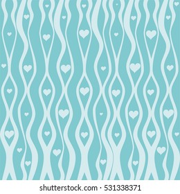 Background with beautiful hearts. Vector Illustration