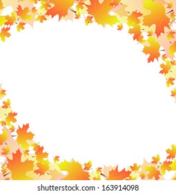 background of beautiful maple leaves