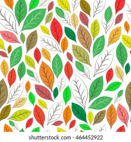 Background of beautiful multi-colored leaves