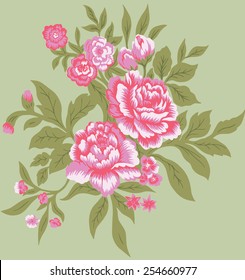 Hintergrund mit schönen rosa Blumen.
