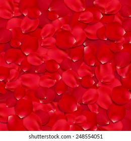 Background of beautiful red rose petals