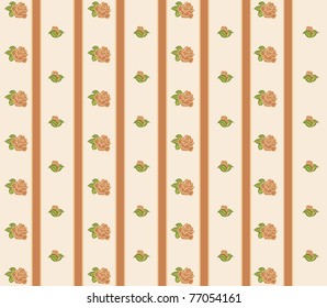 Background with beautiful roses and lace. Vector