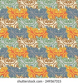 The background of beautiful seamless patterns