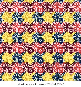 The background of beautiful seamless patterns