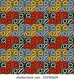 The background of beautiful seamless patterns