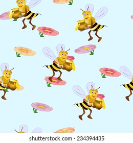 Background with bees
