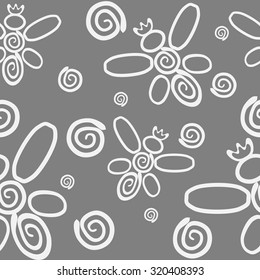 A background with bees and swirls