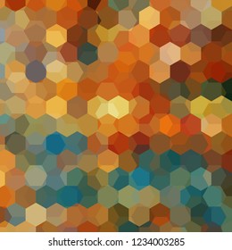 Background of beige, brown, blue geometric shapes. Colorful mosaic pattern. Vector EPS 10. Vector illustration
