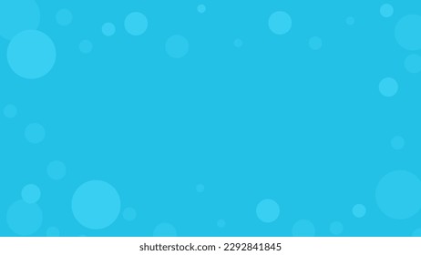 Background BG Abstract Blue Bubble Bokeh Circles Sphere  Water Backdrop Banner Flat Design