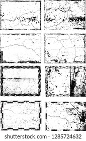 Background. Big set of Textures .  Vector.Dust Overlay Distress Grain ,Simply Place illustration over any Object to Create grungy Effect .abstract,splattered , dirty,poster for your design.