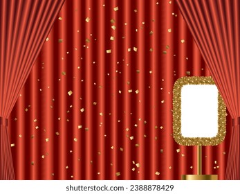 Background with billboard with mall