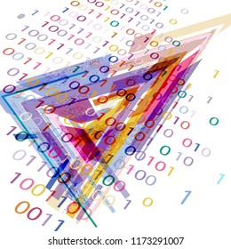 BACKGROUND FROM THE BINARY CODE IMAGE