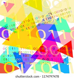 BACKGROUND FROM THE BINARY CODE IMAGE
