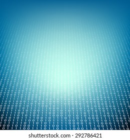 Background of binary code. Technology background. Storage of information. Stock Vector.