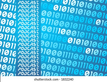 Background with binary data