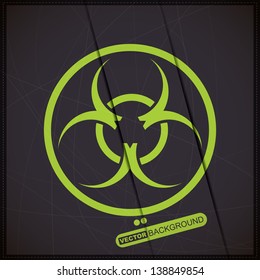 Background with biohazard symbol
