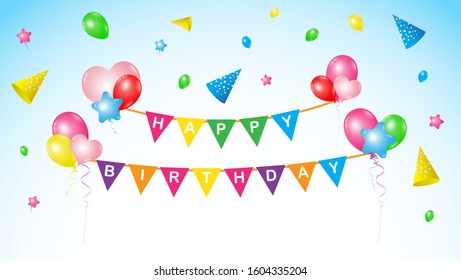 background for birthday wishes with a modern design suitable for wallpaper banners and other templates.
