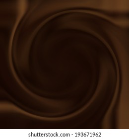 Background with black chocolate swirl