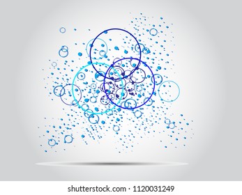 background with black circles for your text