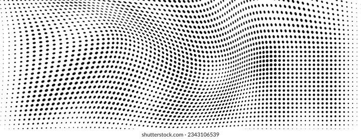 Fondo de puntos negros sobre blanco. Textura abstracta de medio tono