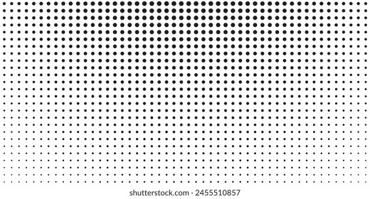 Background with black dots - stock vector. Basic halftone dots effect in black and white color. Halftone effect. Dot halftone. Black white halftone.modern dots arts