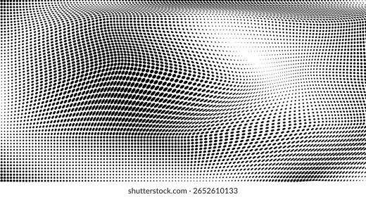 Fondo con puntos negros - Vector de stock. Básico efecto de puntos semitono en color blanco y negro. Efecto semitono. Punto medio tono. Medio tono blanco negro. artes de puntos modernos
