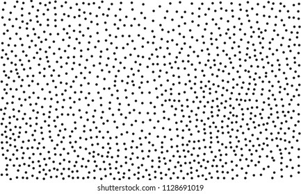 Background with black dots. Style of pointillism, dotted line. Abstract pattern. Vector illustration 