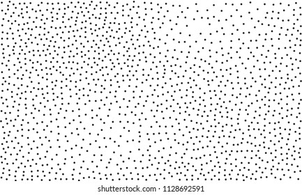 Background with black dots. Style of pointillism, dotted line. Abstract pattern. Vector illustration 
