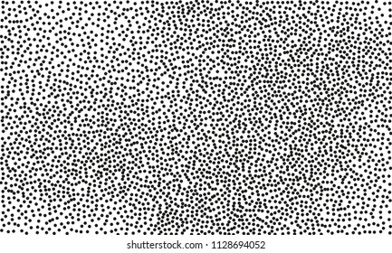 Background with black dots. Style of pointillism, dotted line. Abstract pattern. Vector illustration 