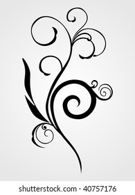 background with black filigree pattern tattoo