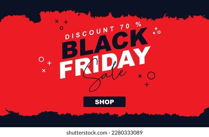 a background for a black friday sale with a combination of black and red colors and a touch of an elegant brush effect