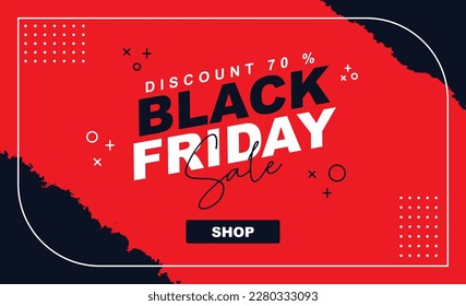 a background for a black friday sale with a combination of black and red colors and a touch of an elegant brush effect