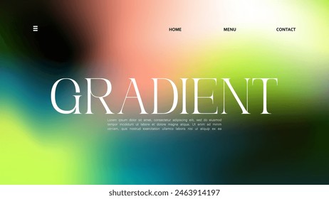 Background black gradient abstract landing page design. vector illustration. Blend the colors of the liquid banner.