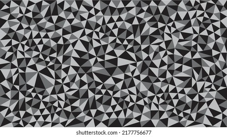 Background with Black, Gray Triangle pattern vector.