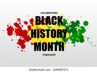 Background for Black History Month celebrating. EPS10 vector