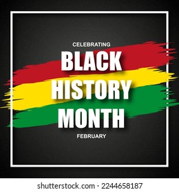 Background for Black History Month celebrating. EPS10 vector