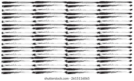 Background with black long grunge stripes on white background, lines made with dry brush, abstract black paint brush and strokes, stripes pattern background, brushes for decoration