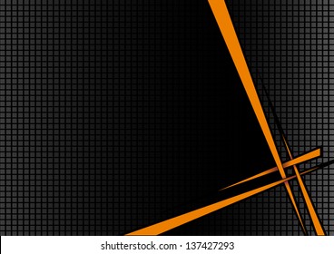 background black orange disco with spikes and boxes