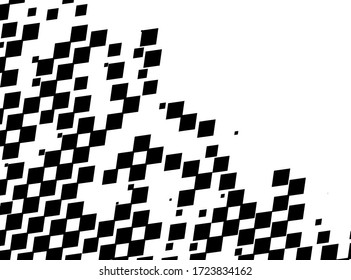 Fondo con cuadrados negros. Papel tapiz, fondo simple para portadas, páginas web y conferencias, tarjetas de visita. Ilustración del vector