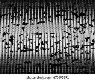 Background black and white abstract gradient texture vector with  dark spots and lines 