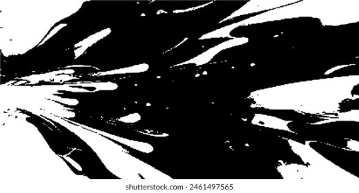 Fondo blanco y negro Vector de textura abstracta con manchas oscuras, redes pálidas, líneas y dibujo